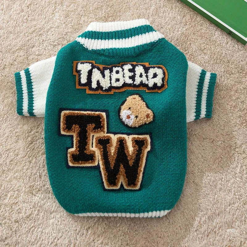 Bark Varsity Jacket Clothes Cute Dog Clothes