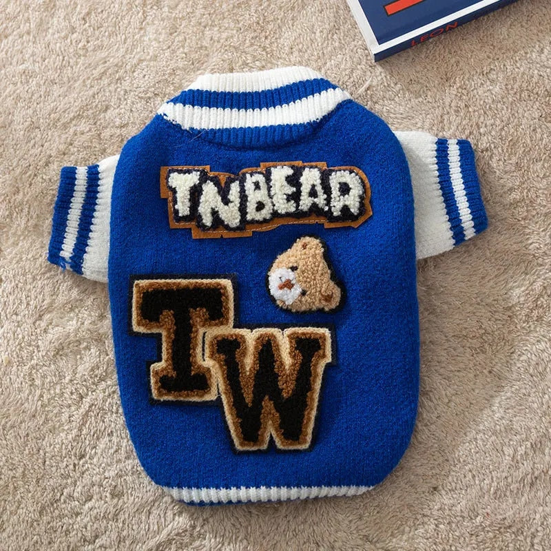 Bark Varsity Jacket Clothes Cute Dog Clothes