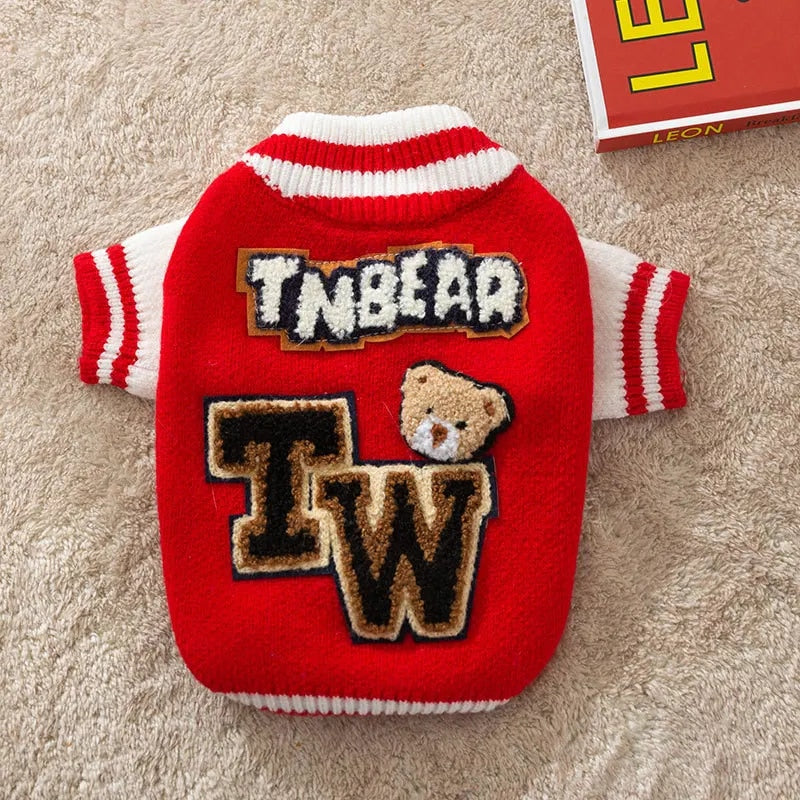 Bark Varsity Jacket Clothes Cute Dog Clothes