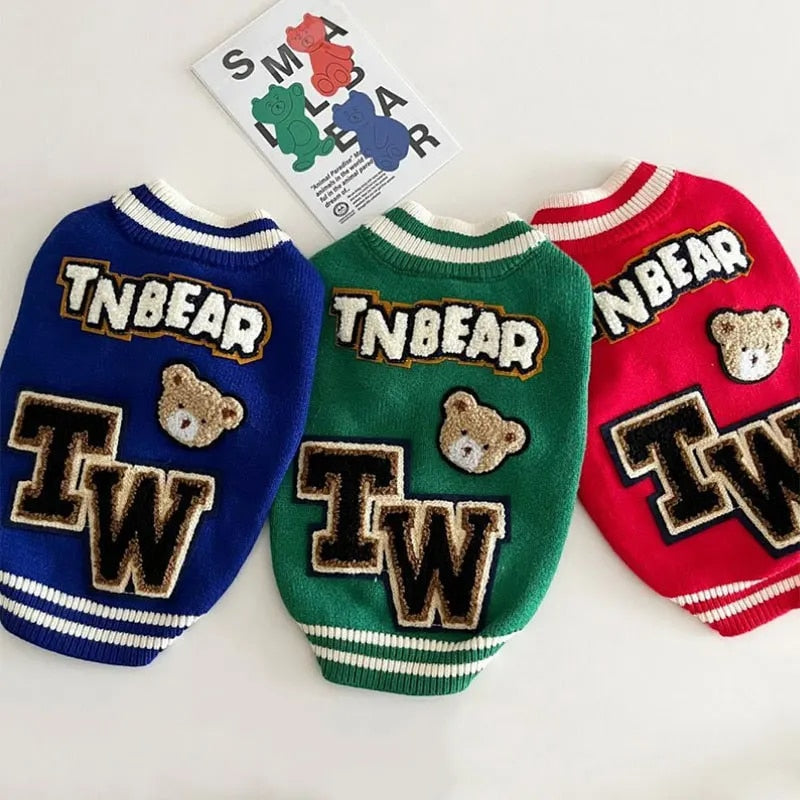 Bark Varsity Jacket Clothes Cute Dog Clothes