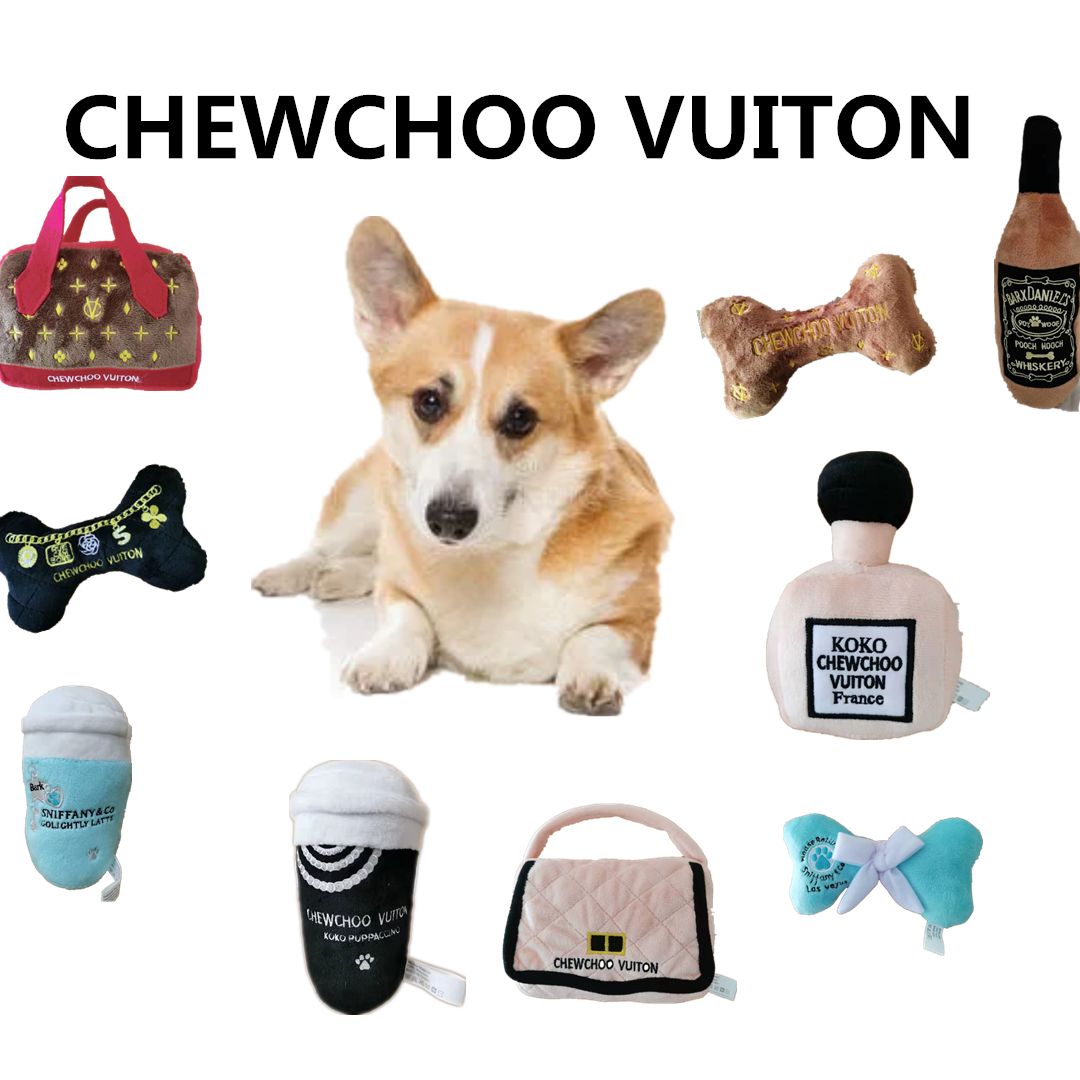 Luxury Dogs Chew  Squeaky Fleece Toys