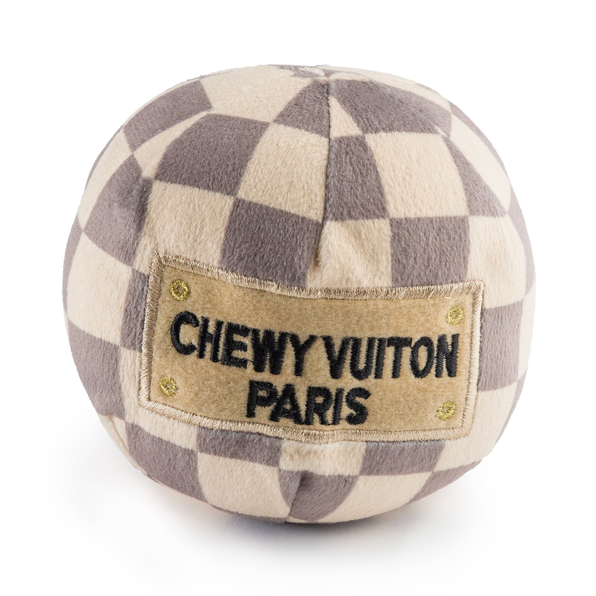 Haute Diggity Dog Chewy Vuiton Checker Collection – Soft Plush Desig