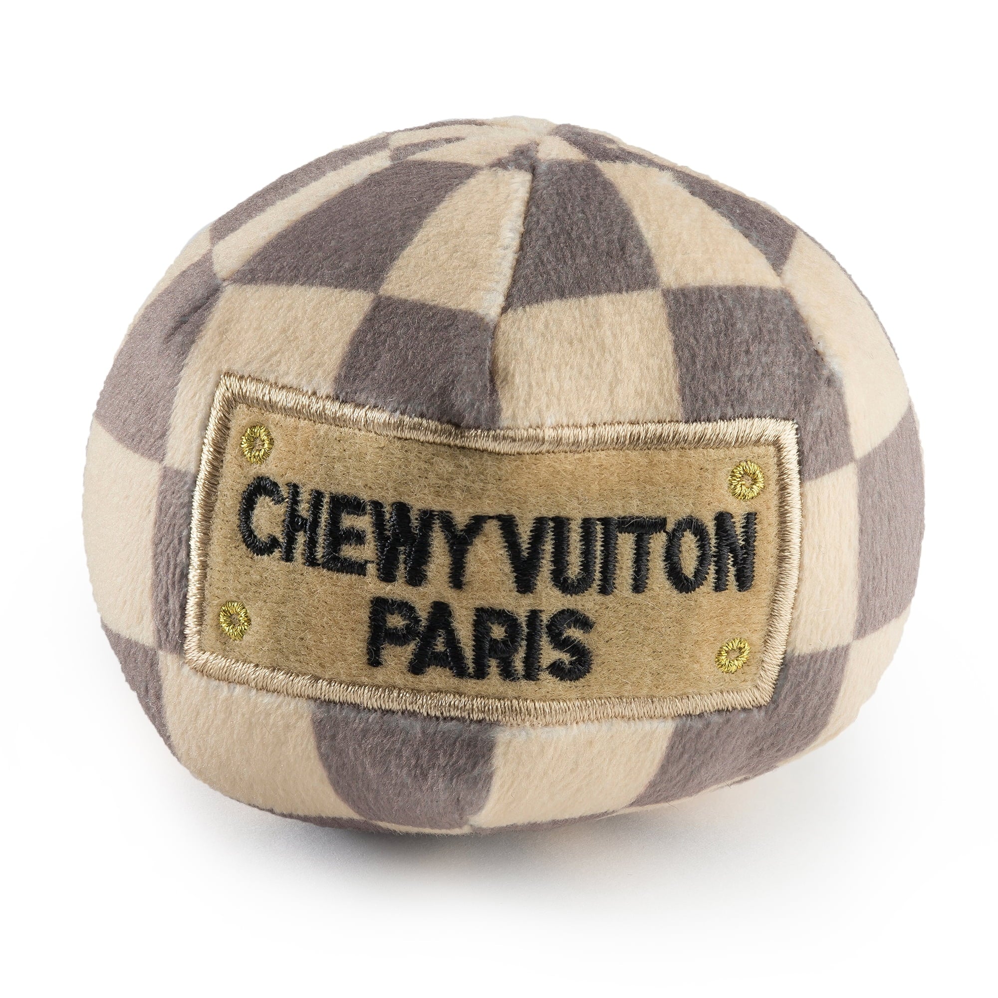 Haute Diggity Dog Chewy Vuiton Checker Collection – Soft Plush Desig