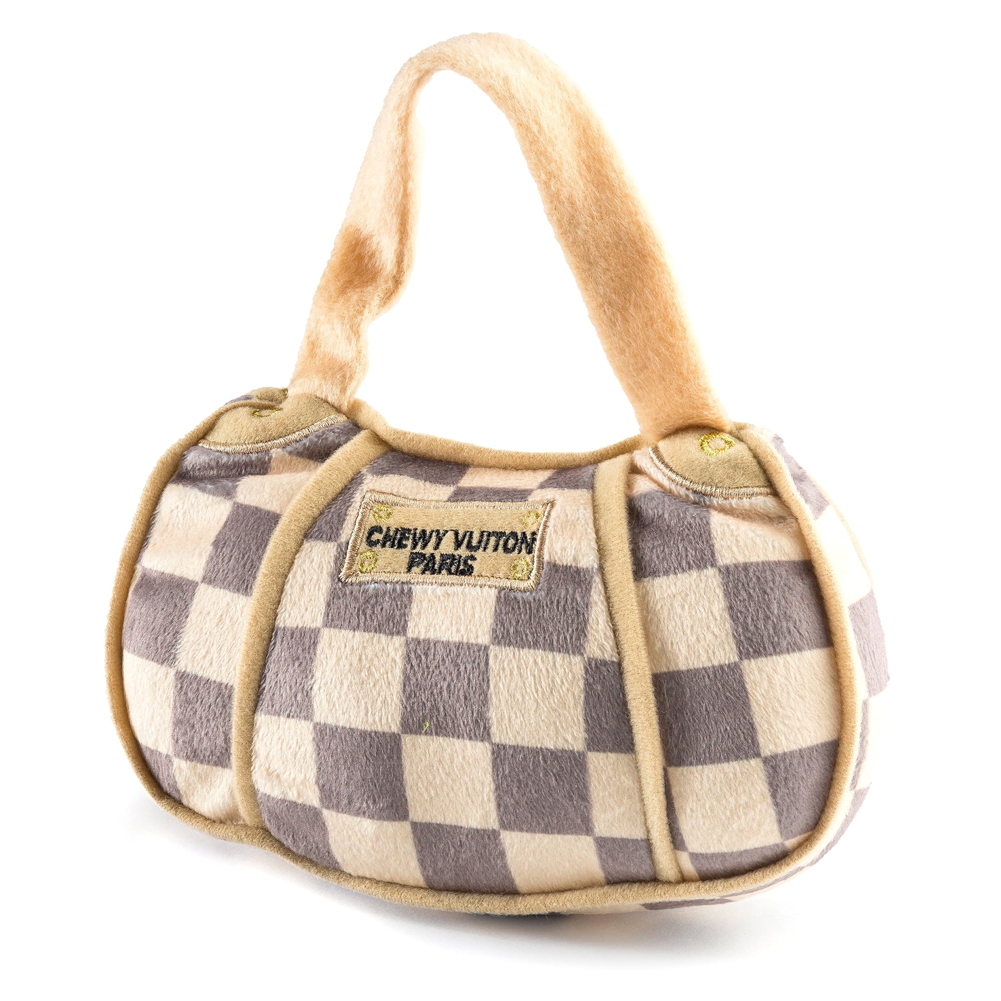 Haute Diggity Dog Chewy Vuiton Checker Collection – Soft Plush Desig