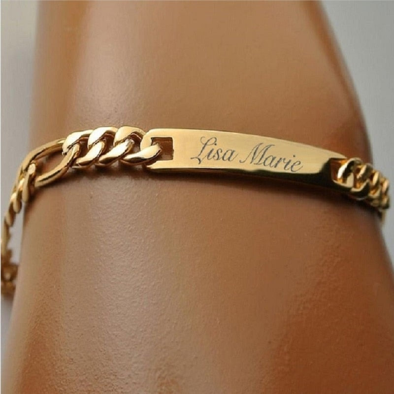 Customize This Chain Bangle Bracelet