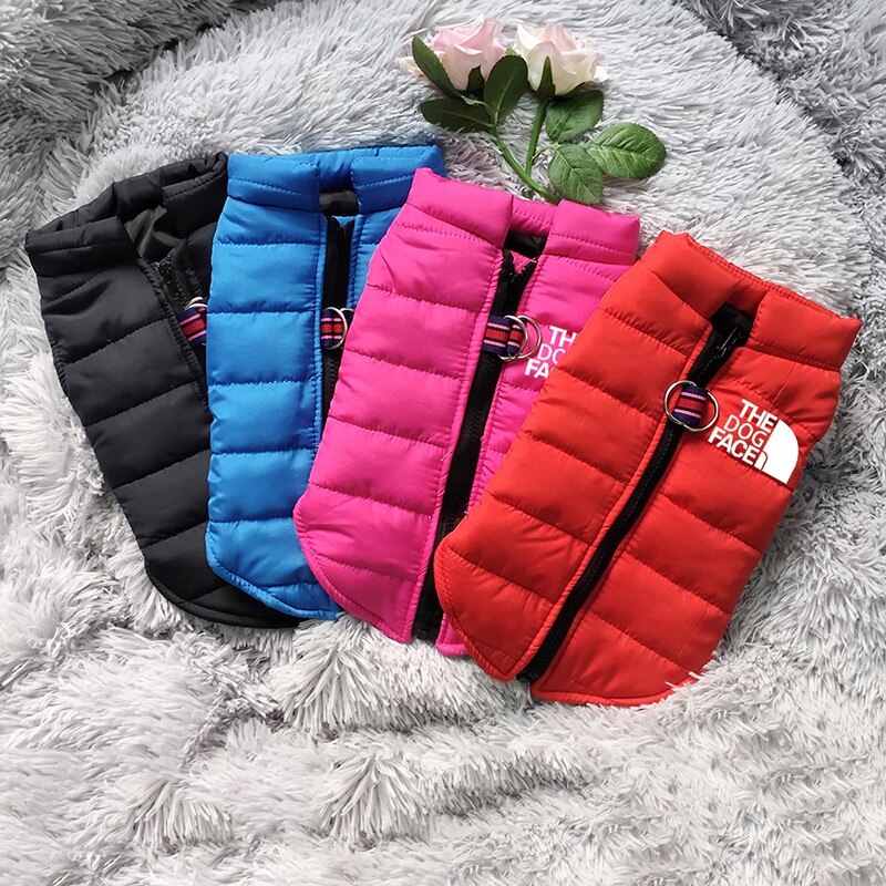 Dog Face Vest Waterproof Pet Jackets
