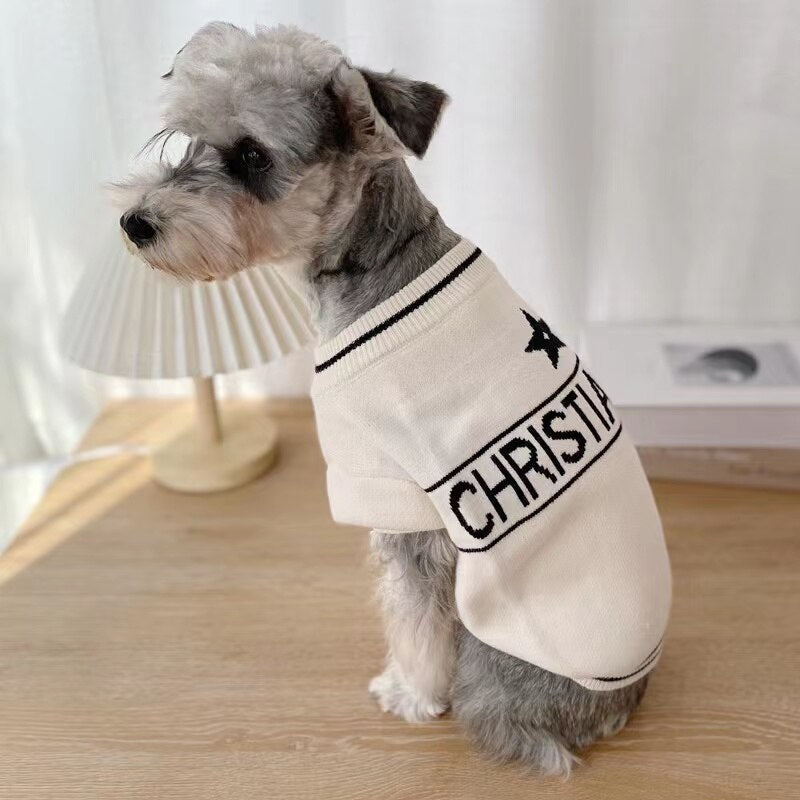 CHRISTIAN DOG Luxury Wool Sweater Designer Inspired