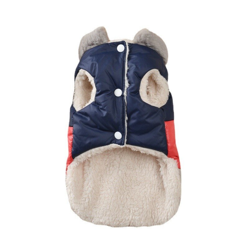 Dog Color Block PU Vest