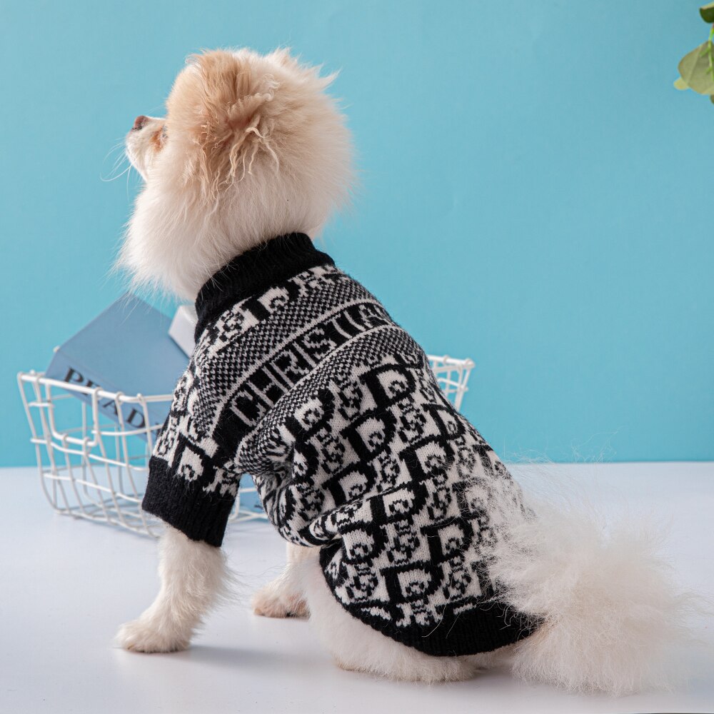 CHRISTIAN DOG Luxury Wool Dog Sweater