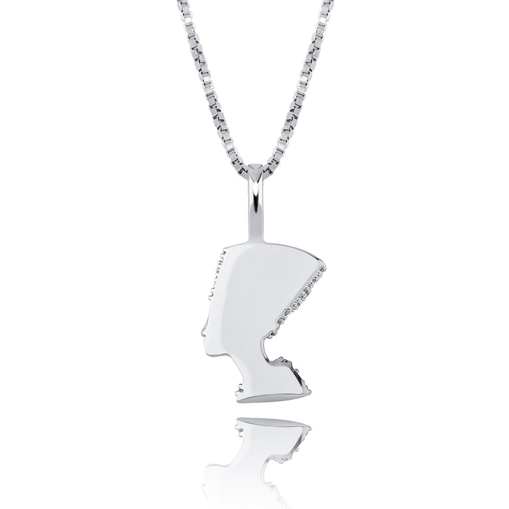 Customize This 925 Sterling Silver Egyptian Pharoah Iced Pendant