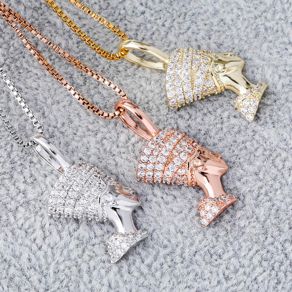 Customize This 925 Sterling Silver Egyptian Pharoah Iced Pendant