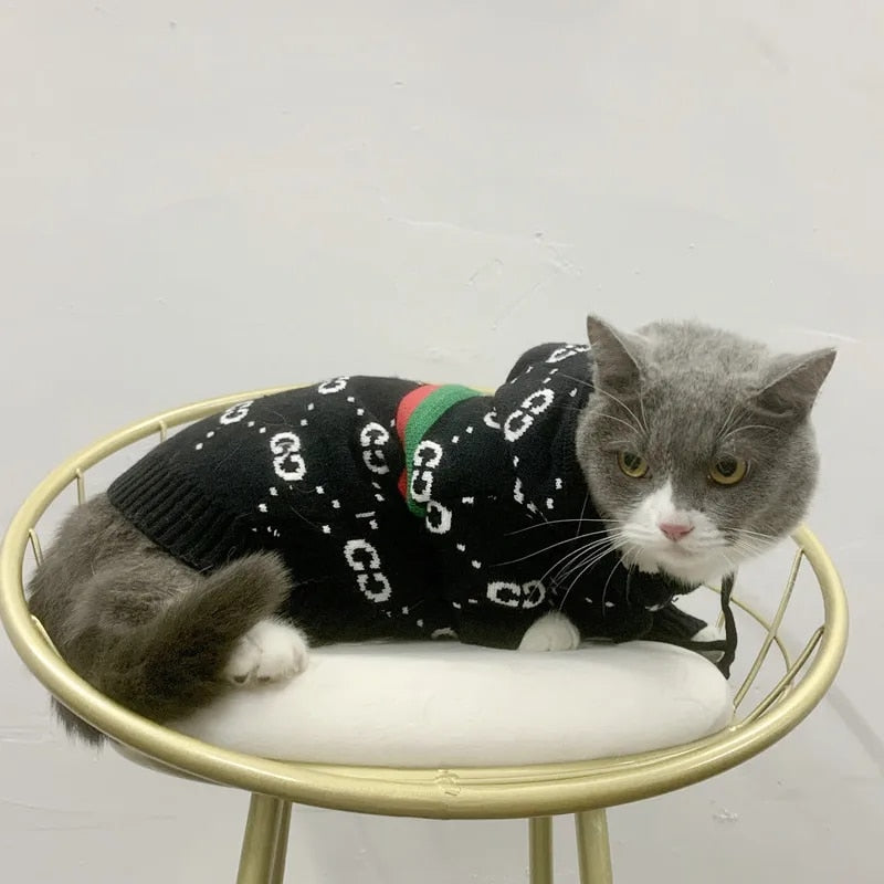 Luxury Pets Knitted Embroidered Sweater