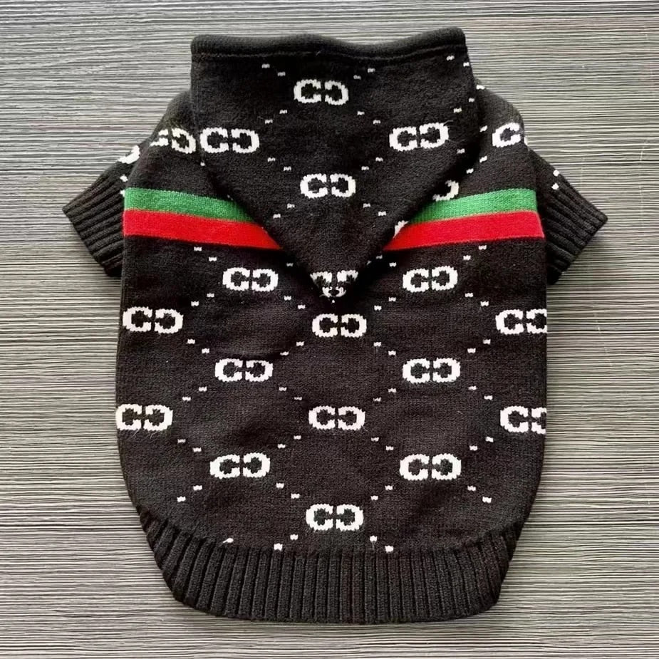 Luxury Pets Knitted Embroidered Sweater