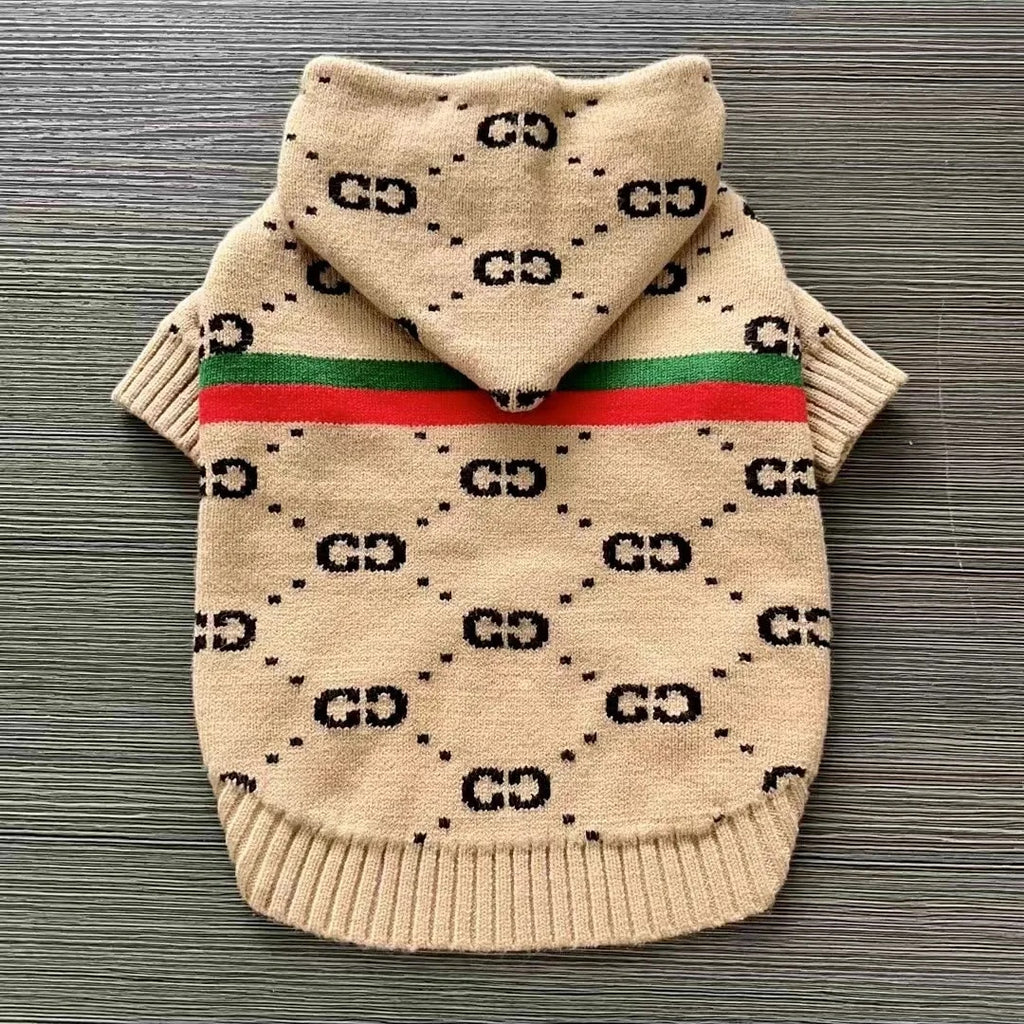 Luxury Pets Knitted Embroidered Sweater