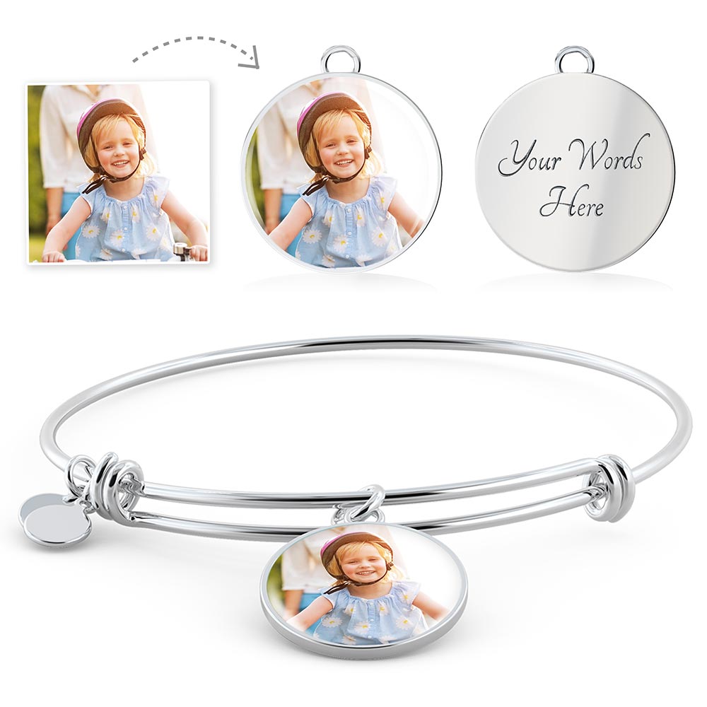 Customize This Personalize Charm Photo Bracelet
