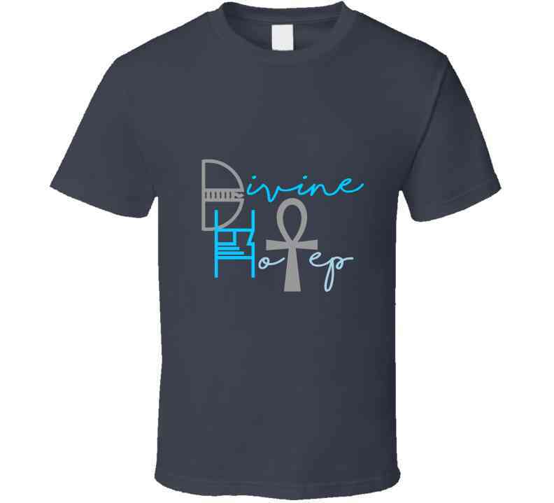 Divine Hotep Grey Blue Signature Collection T Shirt / Hat