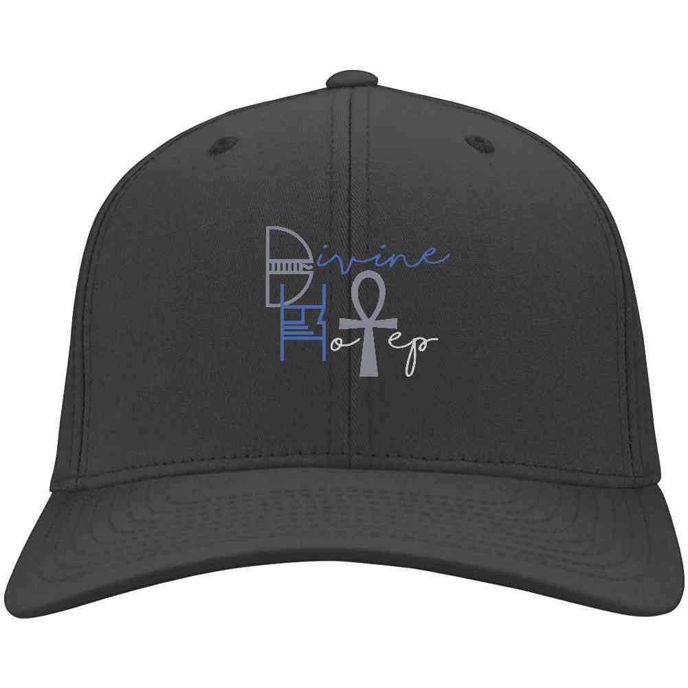 Divine Hotep Grey Blue Signature Collection T Shirt / Hat