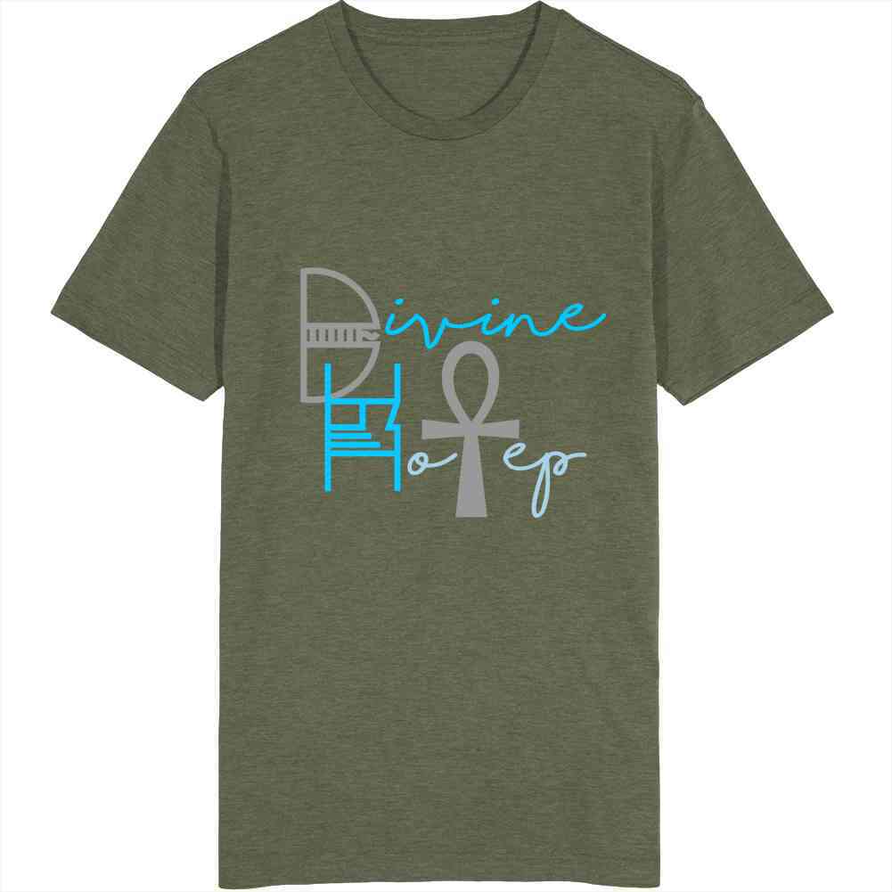 Divine Hotep Grey Blue Signature Collection T Shirt / Hat
