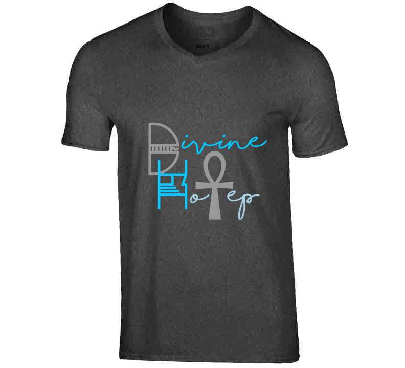 Divine Hotep Grey Blue Signature Collection T Shirt / Hat