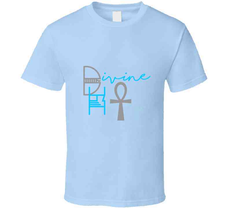 Divine Hotep Grey Blue Signature Collection T Shirt / Hat