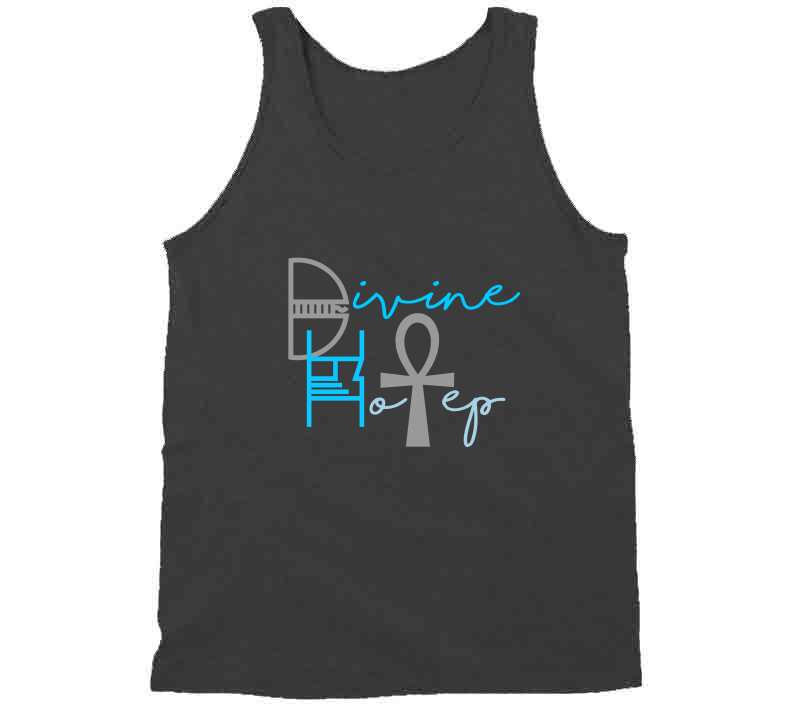 Divine Hotep Grey Blue Signature Collection T Shirt / Hat