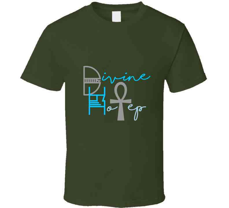 Divine Hotep Grey Blue Signature Collection T Shirt / Hat