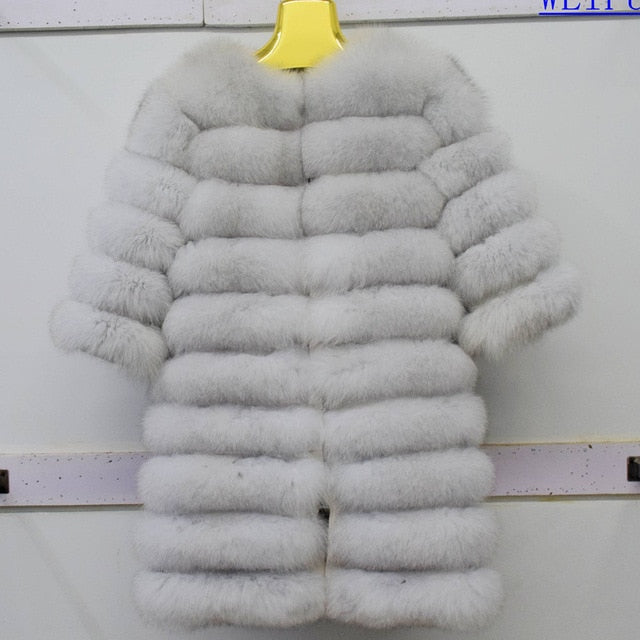 Natural Real Fox  Fur Outerwear Women