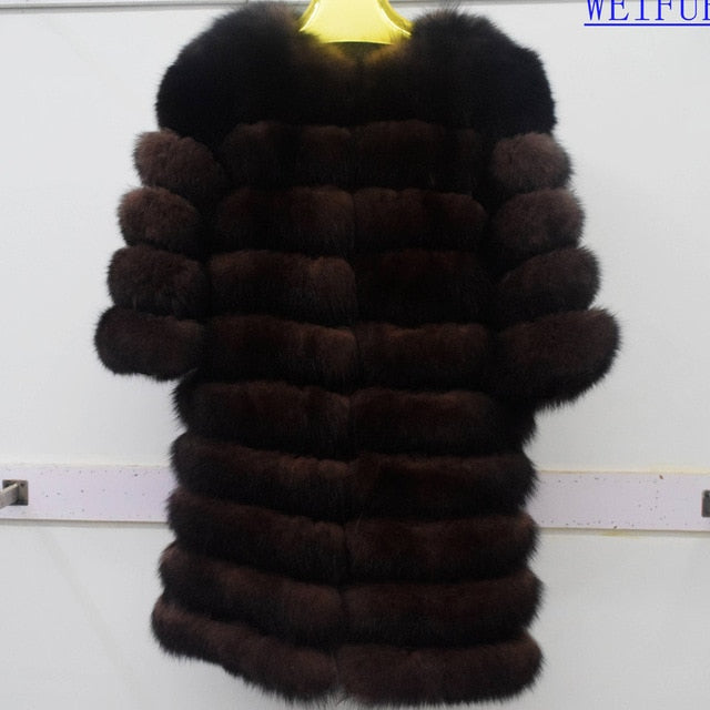 Natural Real Fox  Fur Outerwear Women