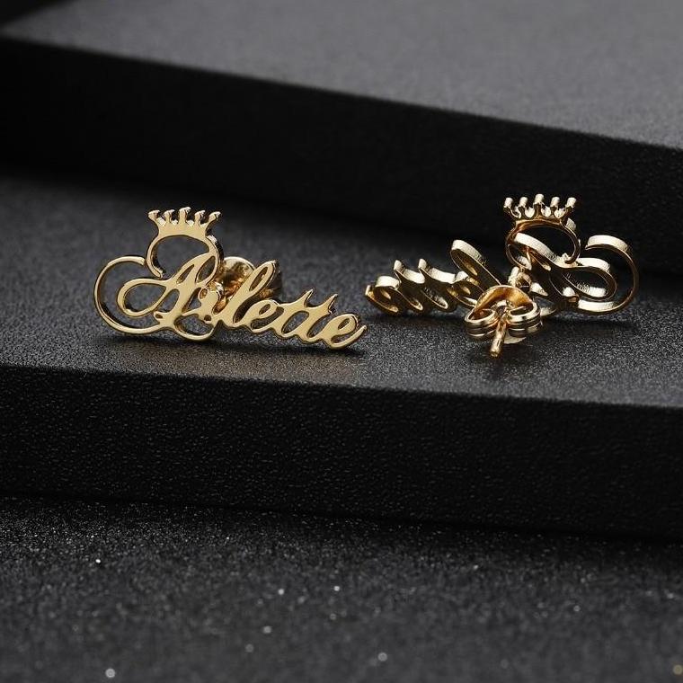 Customize This Say My Name Necklace Earrings Bracelet Set