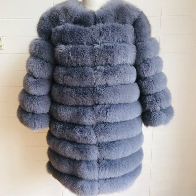 Natural Real Fox  Fur Outerwear Women