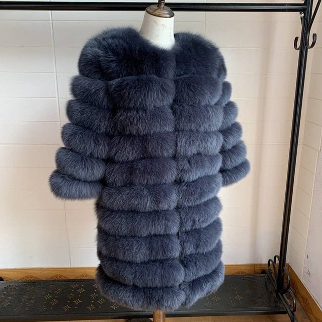 Natural Real Fox  Fur Outerwear Women