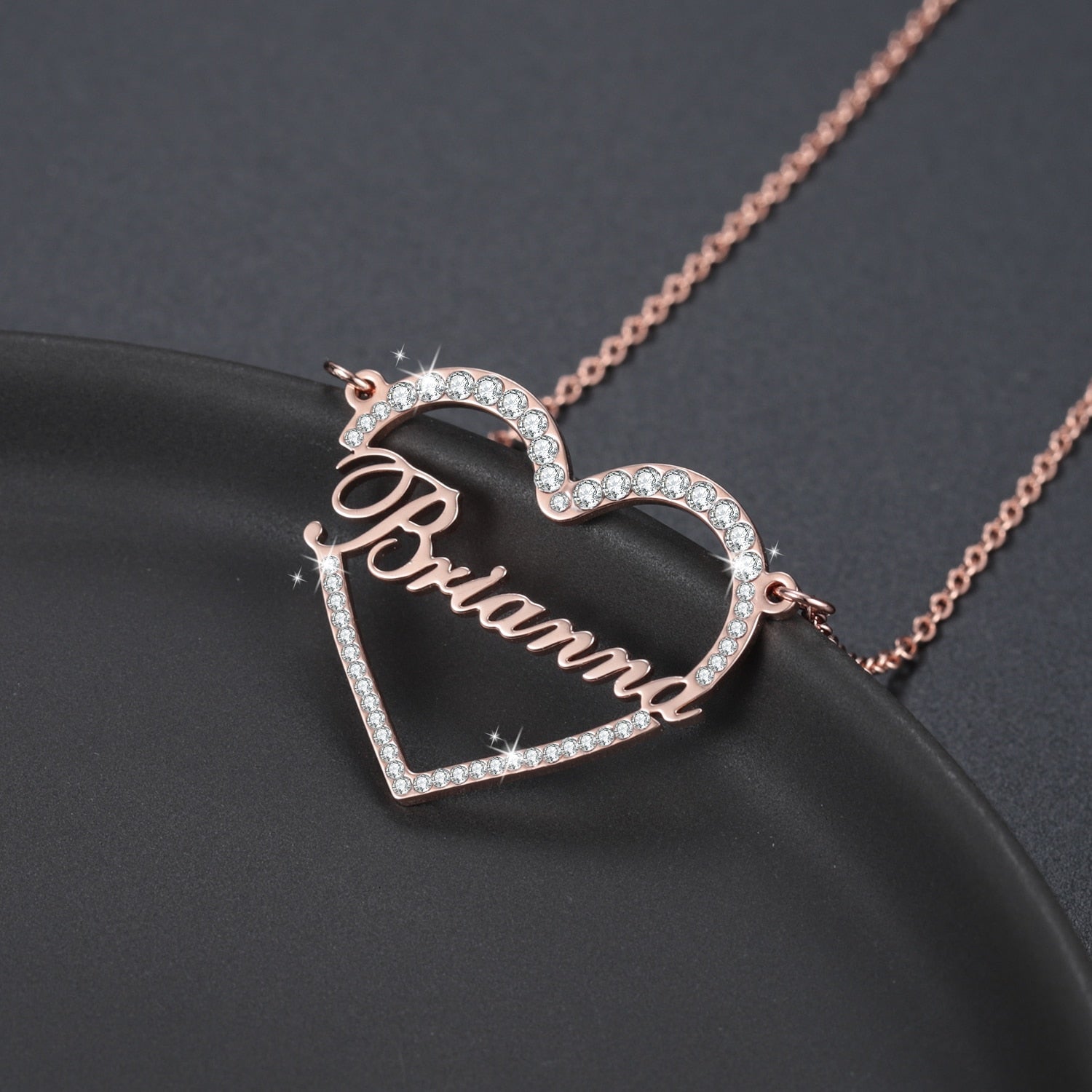 Customize This Personalized Heart Name Necklace