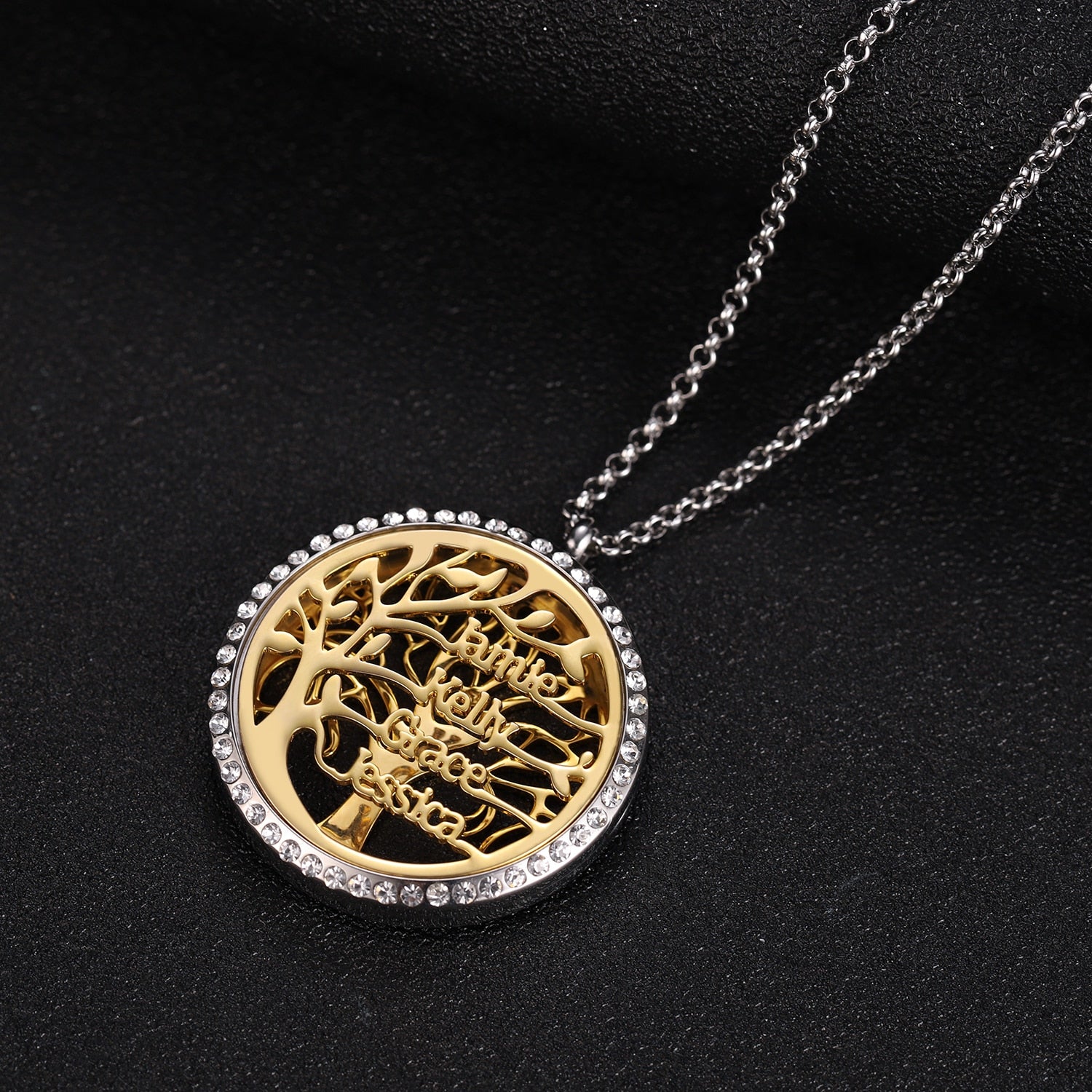 Customize This Family Tree Of Life Aroma Necklace