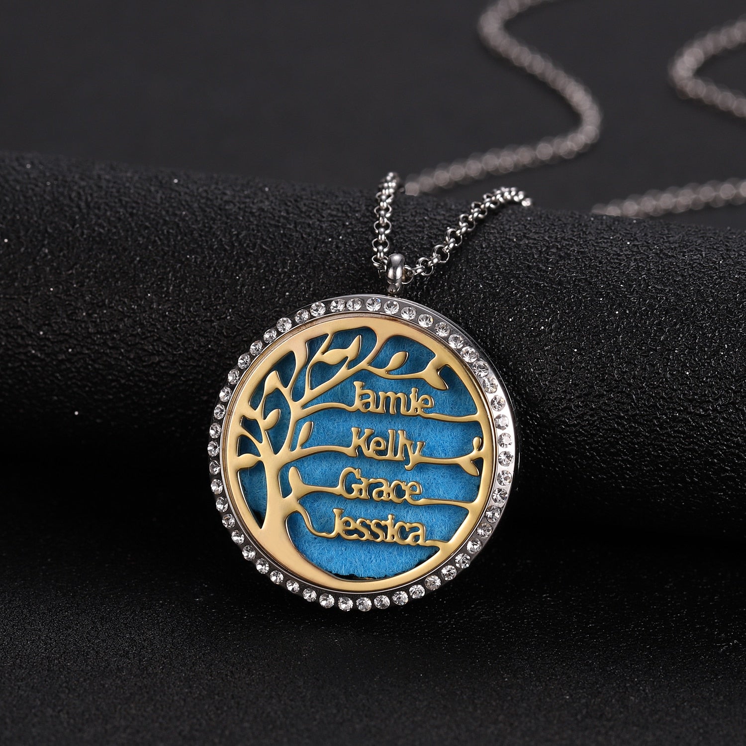 Customize This Family Tree Of Life Aroma Necklace