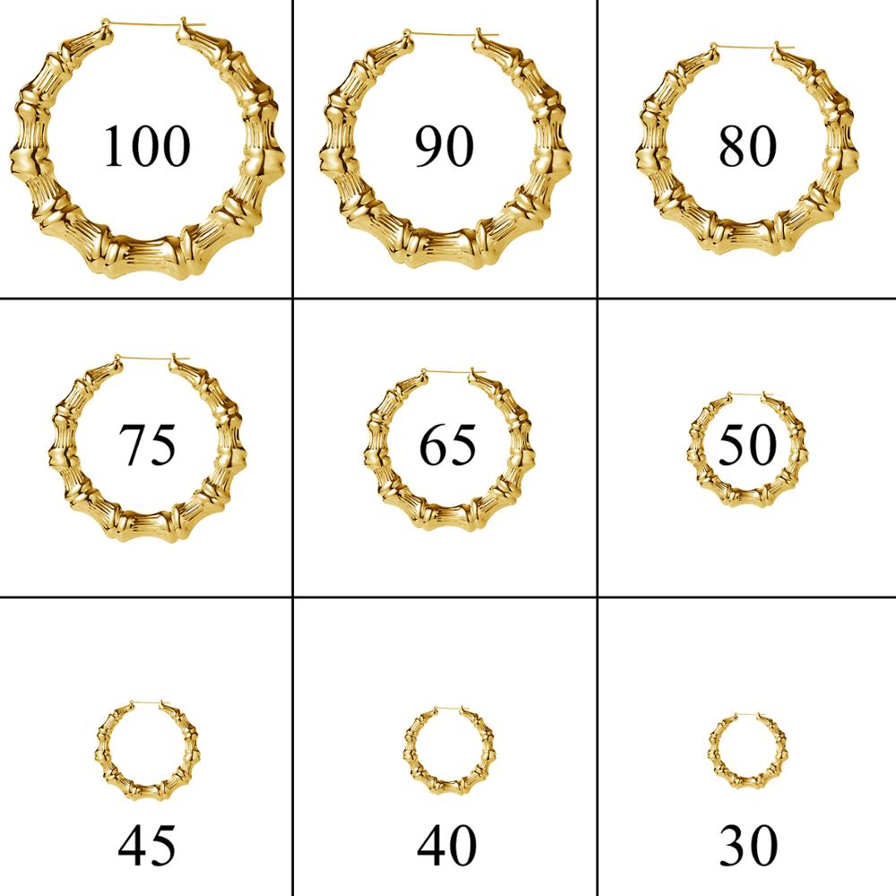 Customize This Bamboo Style Personality Earrings With Statement letter