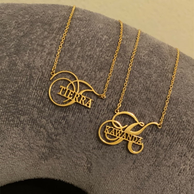 Customize This Unique Style  Name Necklaces Pendants