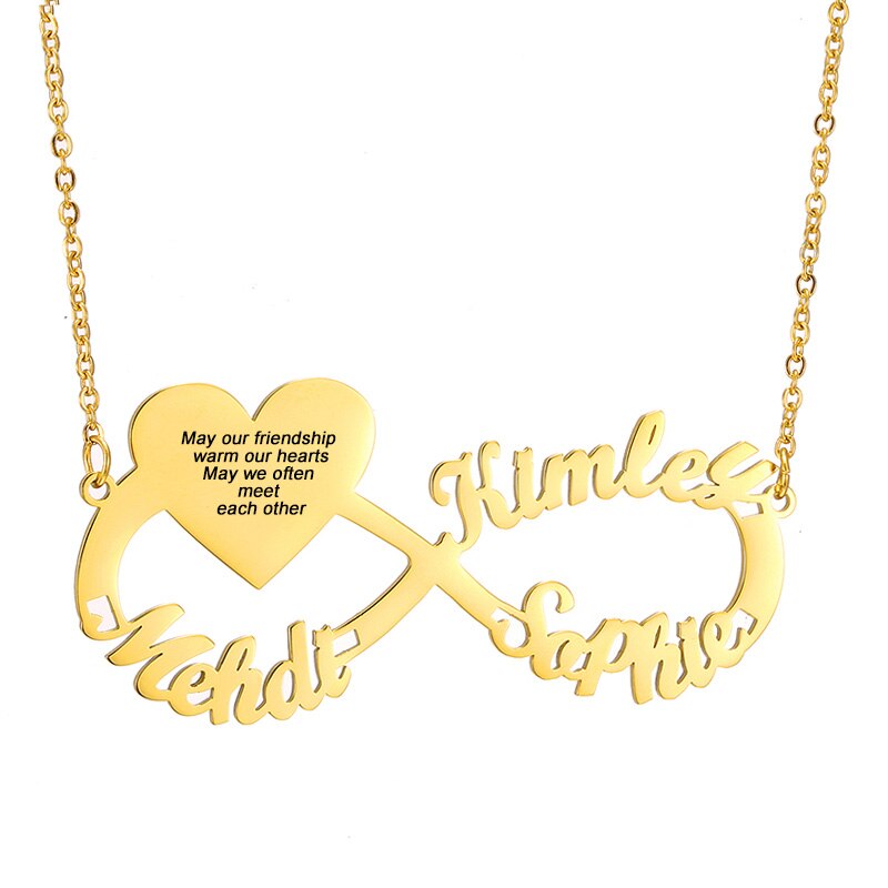 Customize This Infinity Heart Photo Necklace
