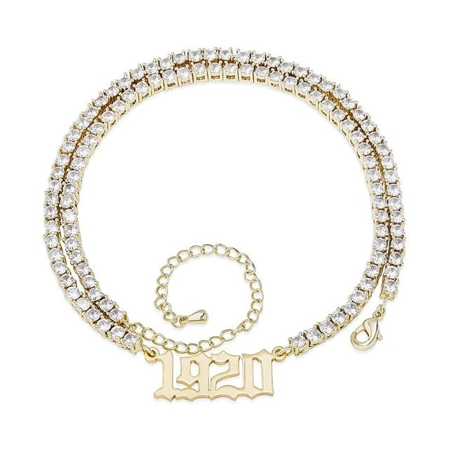 Customize This Name Necklace Stainlesss Steel Tennis Chain